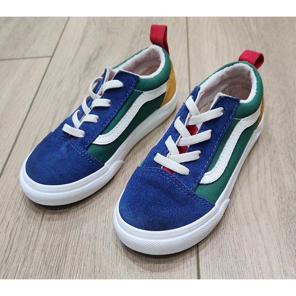 Vans Old Skool V Yacht Club Toddler Shoes Size 10 Colorblock Sneakers low top